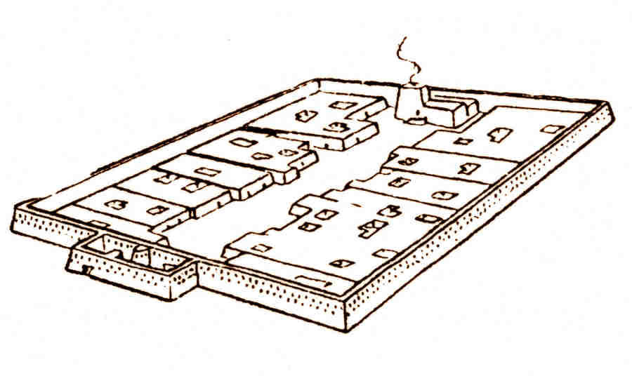 Interior layout of Janbas Qala