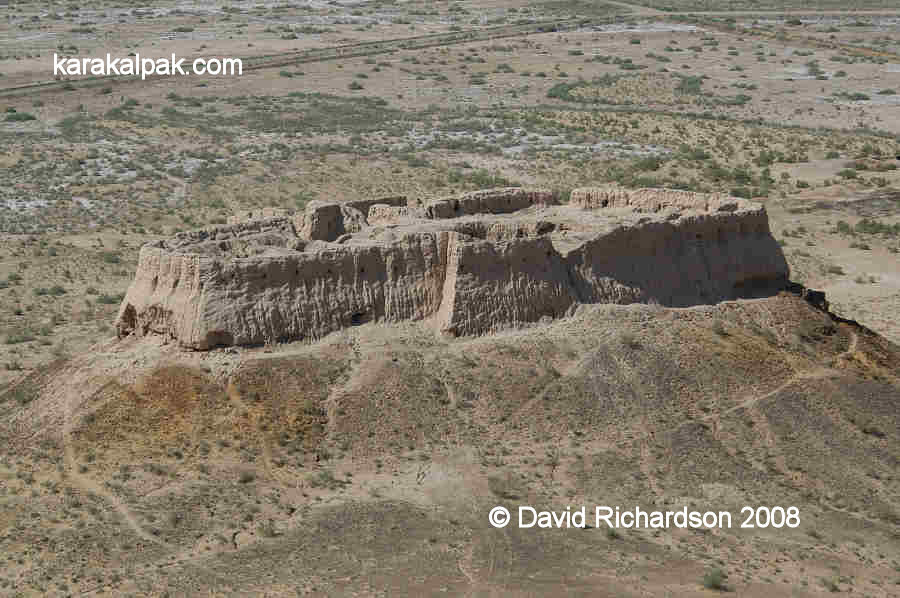 View of Ayaz Qala 2 from the battlements of Ayaz Qala 1
