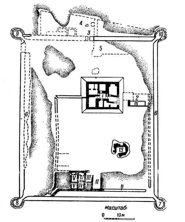 General plan of Teshik Qala