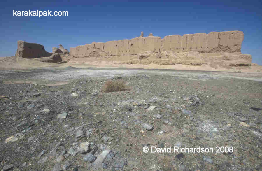 Panorama of the remains of Gyaur Qala