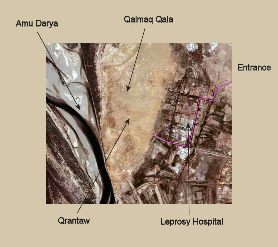 The location of Qalmaq Qala