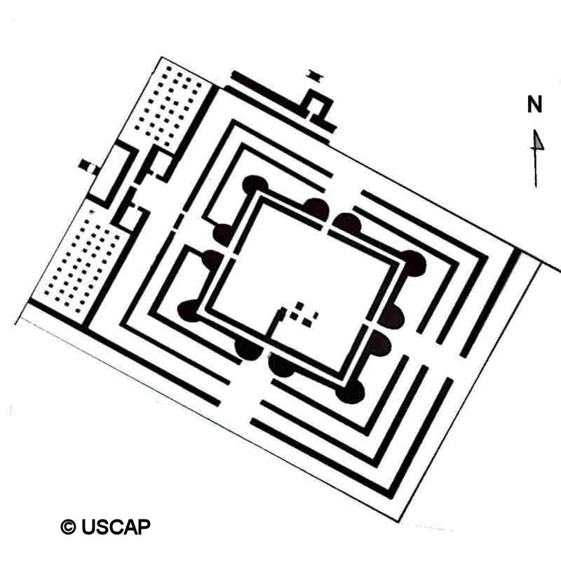 Possible plan of the temple-palace