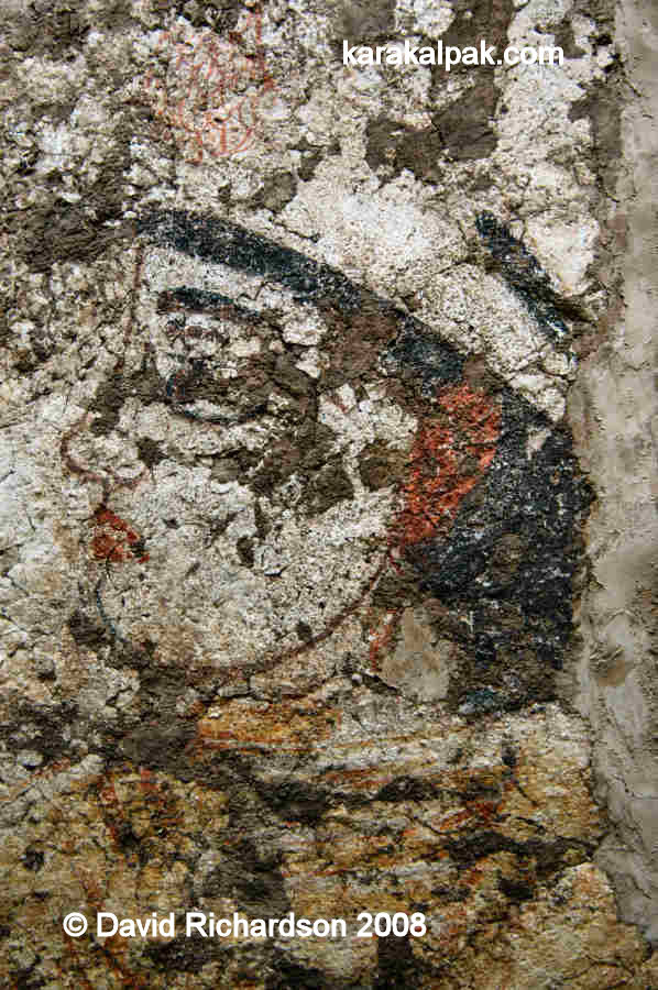 Fresco detail from Kazakl'i-yatkan