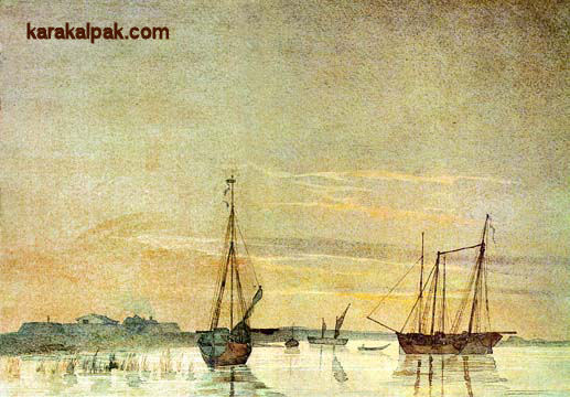 The Aral Sea in 1848