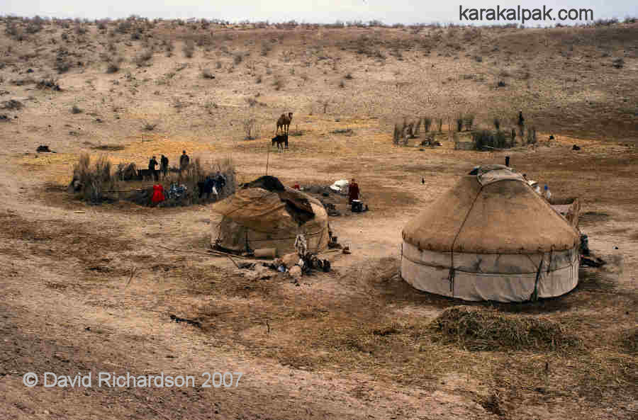 Qazaq shepherds in the Qizil Qum