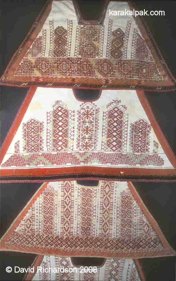 A display of aq kiymesheks from the old Savitsky Museum