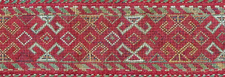 The cross-stitch pattern