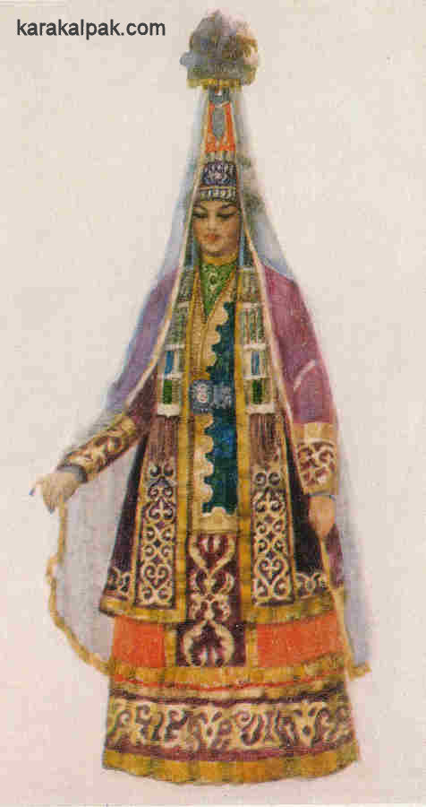 Complete Qazaq costume from Aktubinsk