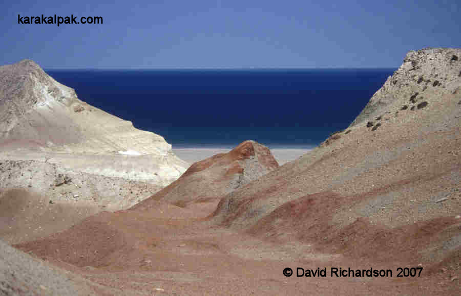 The Aral Sea in June 2001