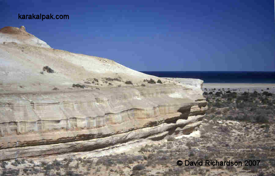 The Aral Sea in June 2001