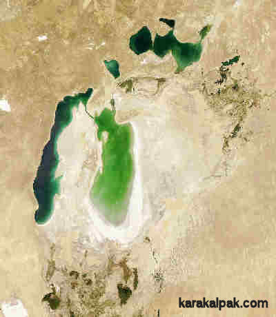 The Aral Sea in August 2006