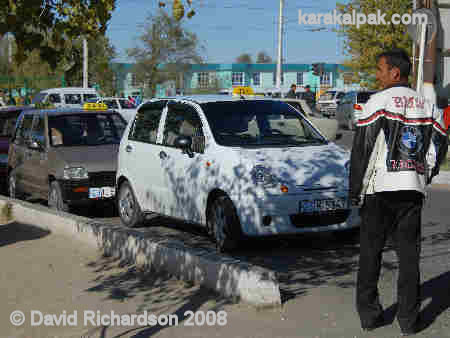 A recent Daewoo Matiz with a Daewoo Tico behind