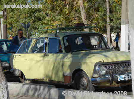 A Russian rust bucket opposite the Central Bazaar