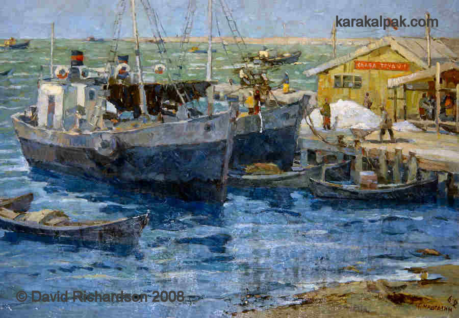 Painting of the old fishing port