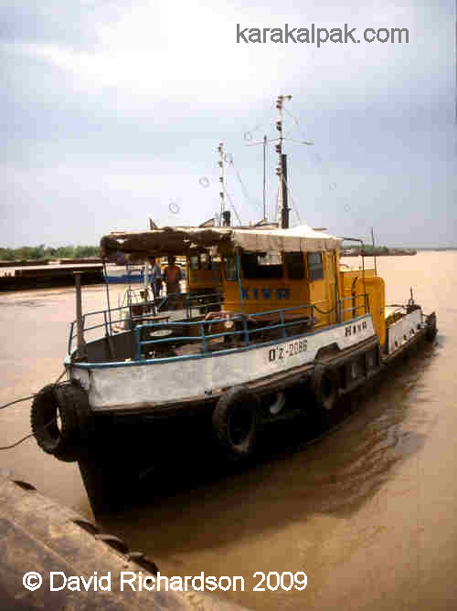 Working boats on the Amu Darya