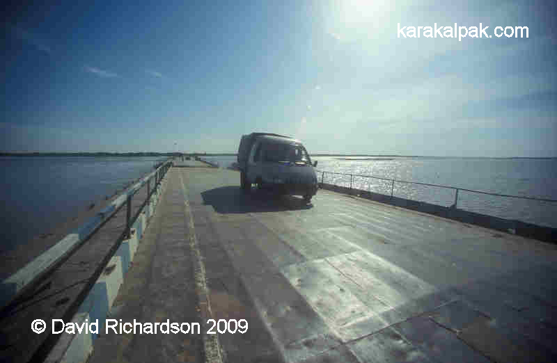 The Biruniy pontoon bridge