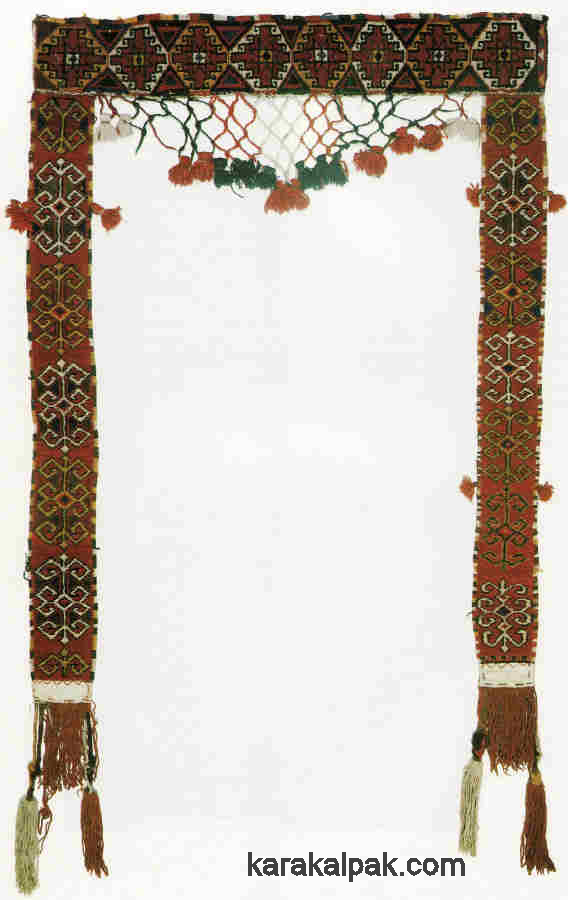 Uzbek yurt door decoration